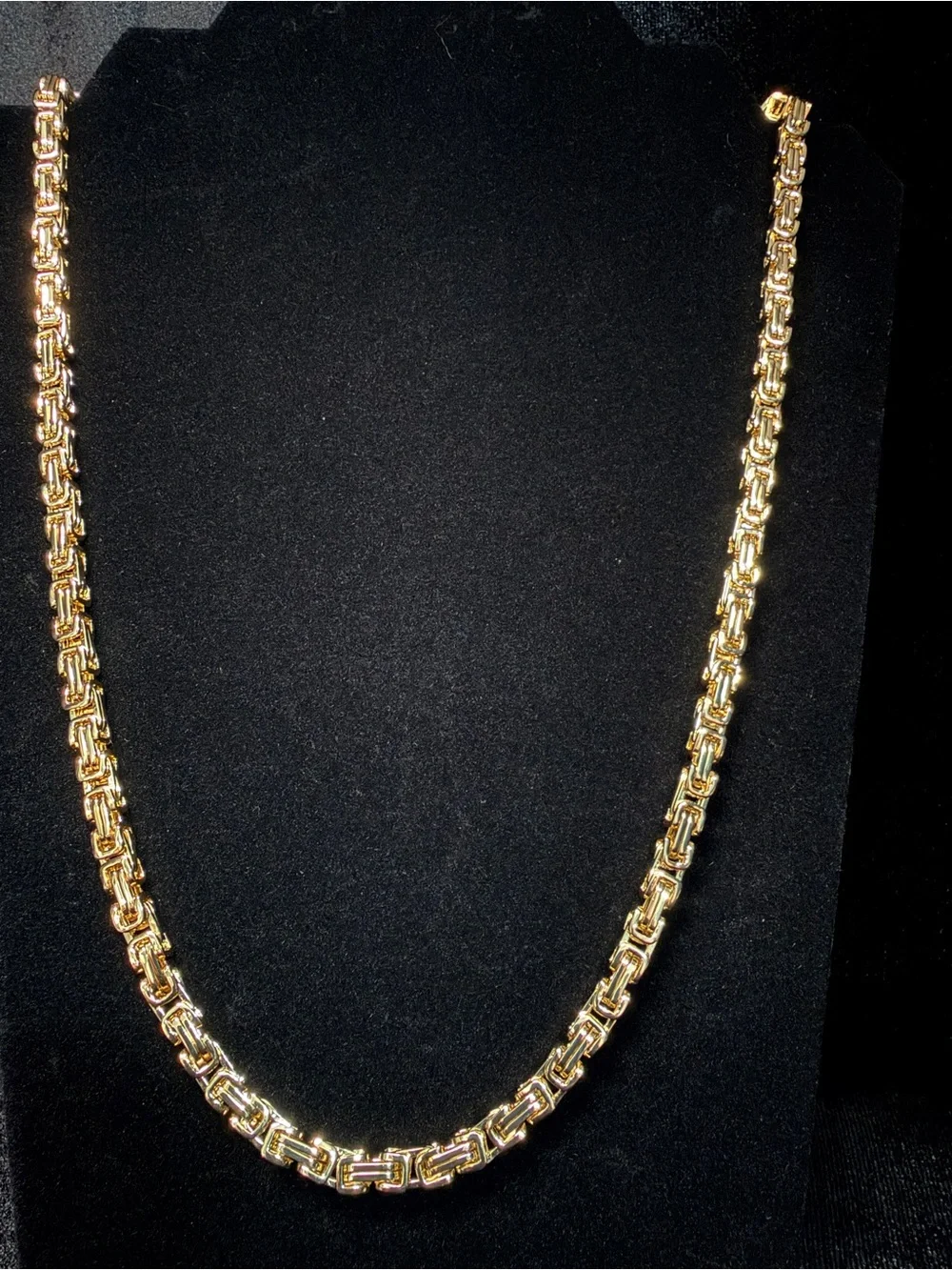 Byzantine 14K Stamped Gold Filled 24in 5MM Necklace. Heavy Duty piece. Brand New
